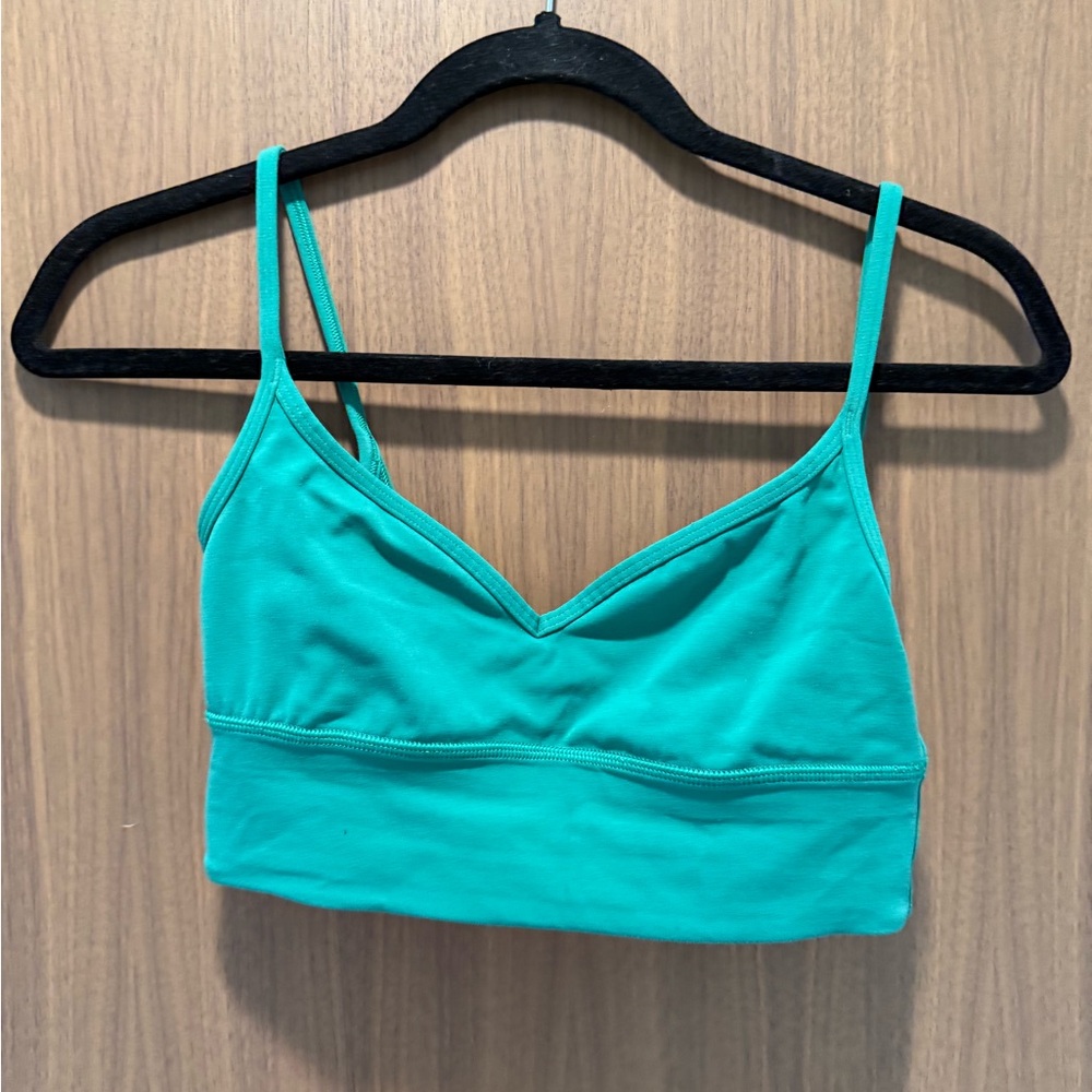 Lululemon Align Sweetheart Bra size 6 A/B cup Cascadia green color